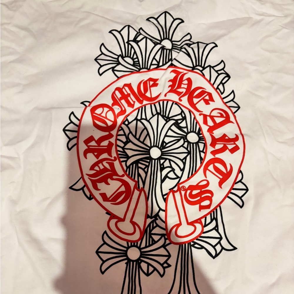 new w.o tags chrome hearts tee